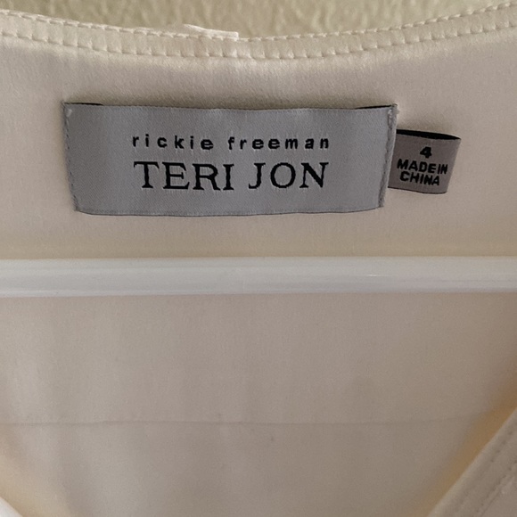 Teri Jon 100% Silk Top Belted Dress NWT - Picture 6 of 9